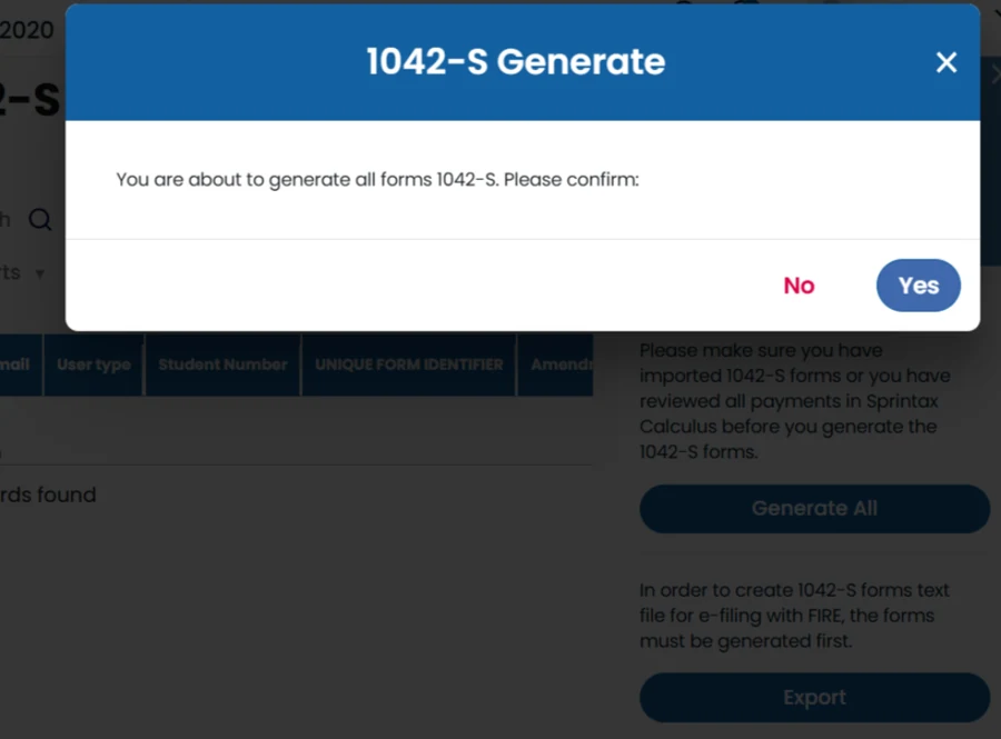 Generating nonresident tax forms in Sprintax Calculus